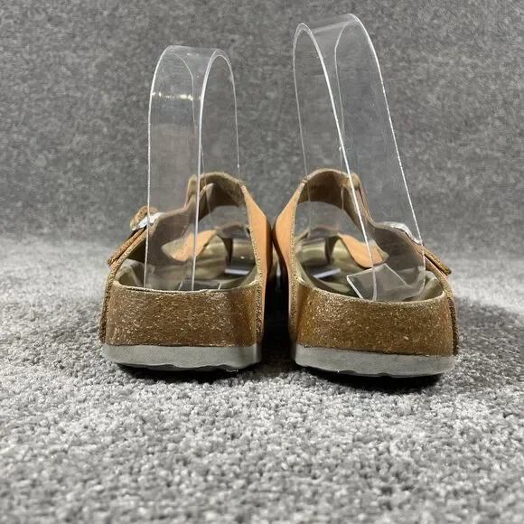 Betula Birkenstock Women's Sandals Fussbett Jasmine Coral Leather Sz 5 US Narrow - Picture 5 of 11